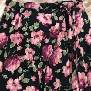 Long floral skirt